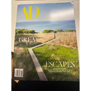 Architectural Digest Magazine June 2025 Great Escapes Style Fashion Home